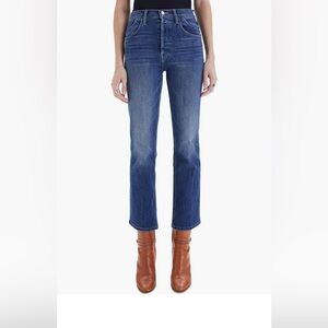 MOTHER Ankle Flare Jeans in Deep Blue